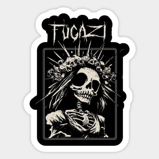 fugazy bride skeleton Sticker by hex pixel